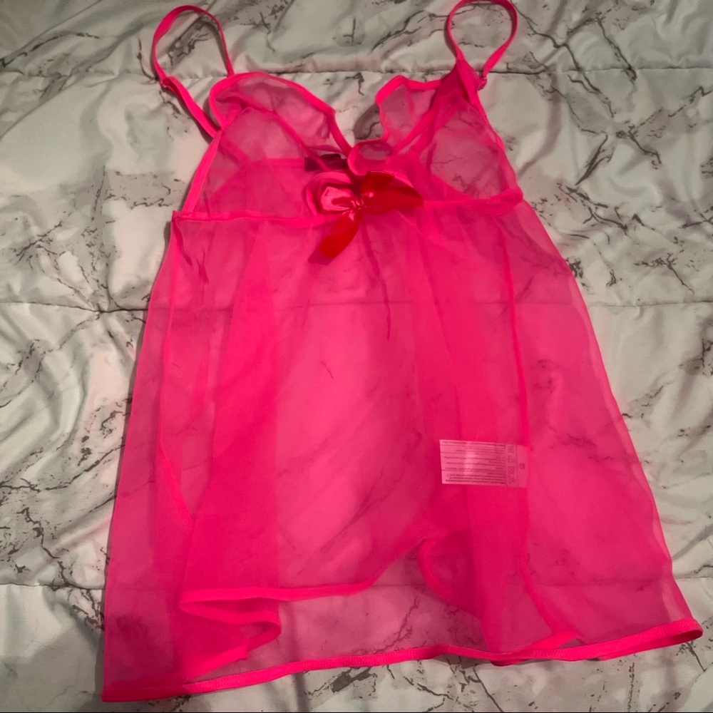 Avidlove neon‎ pink lingerie top size S